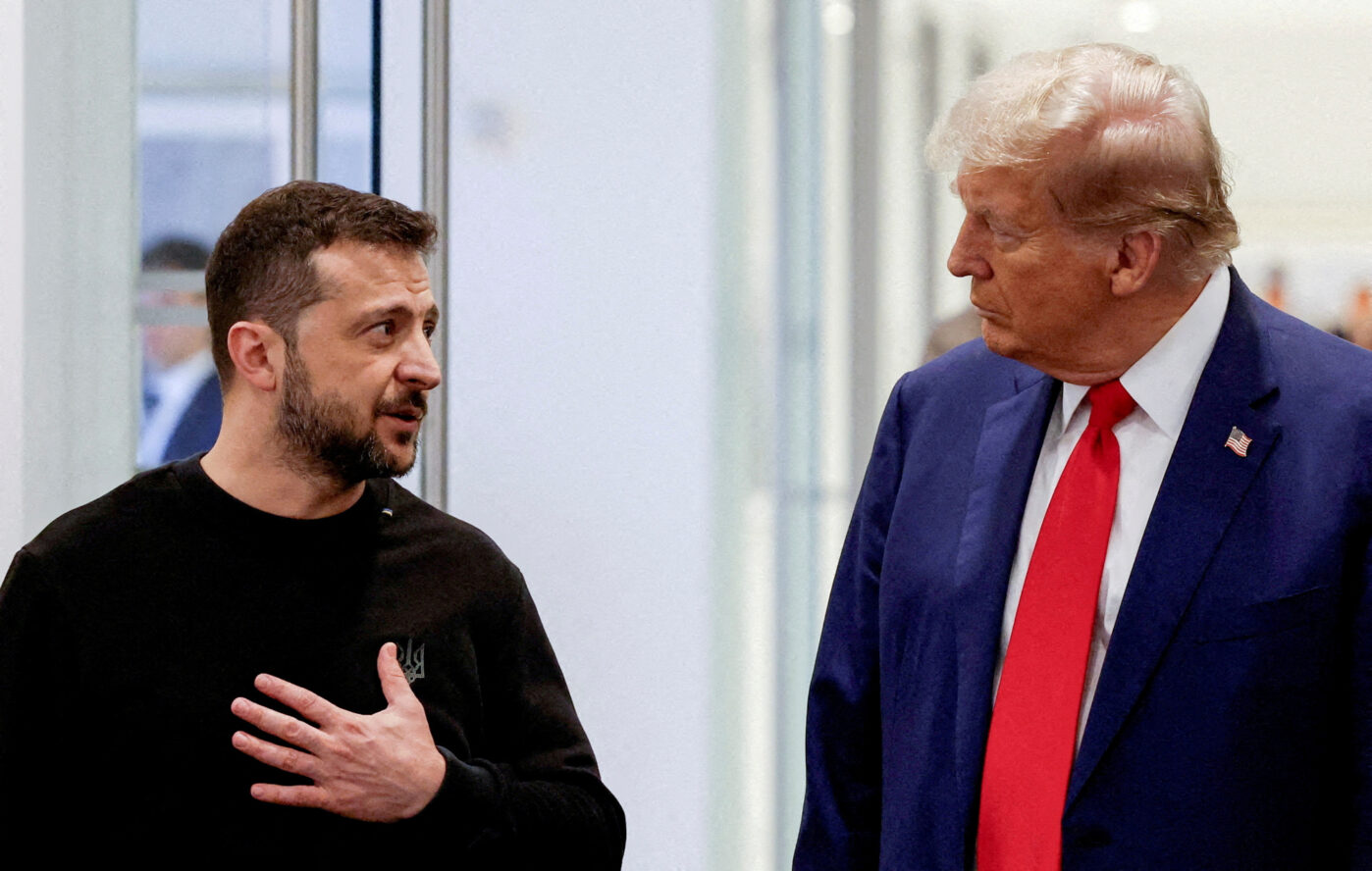 Владимир Зеленский и&nbsp;Дональд Трамп на&nbsp;встрече в&nbsp;Trump Tower в&nbsp;Нью-Йорке, США, 27&nbsp;сентября 2024 года