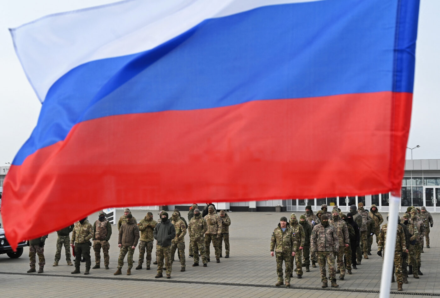 Российские военнослужащие принимают участие в&nbsp;церемонии получения новой военной техники в&nbsp;Ростове-на-Дону 23&nbsp;февраля 2025&nbsp;года