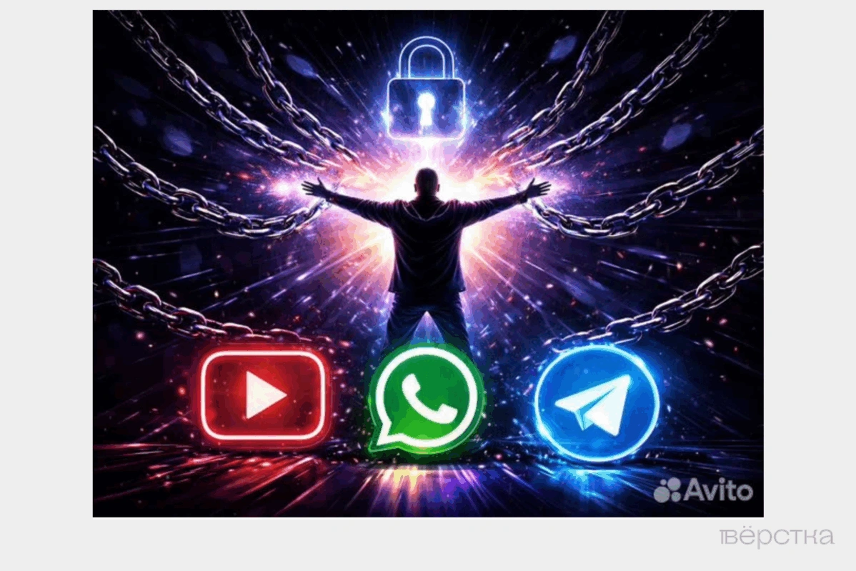 Объявление на Авито, рекламирующее услуги по установке VPN