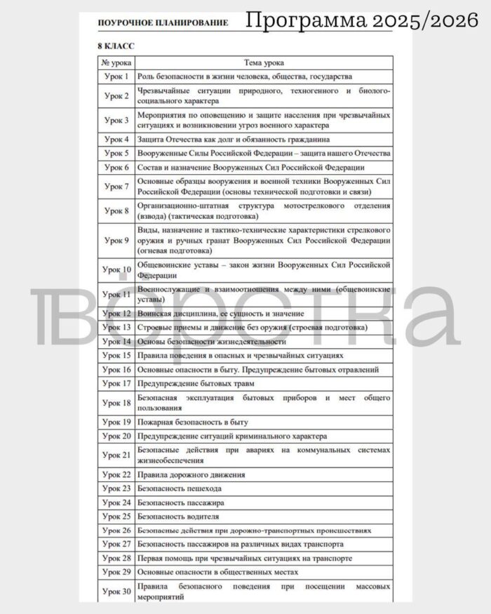 Ради увеличения часов начальной военной подготовки в школах убрали занятия о психическом здоровье и способах разрешения конфликтов